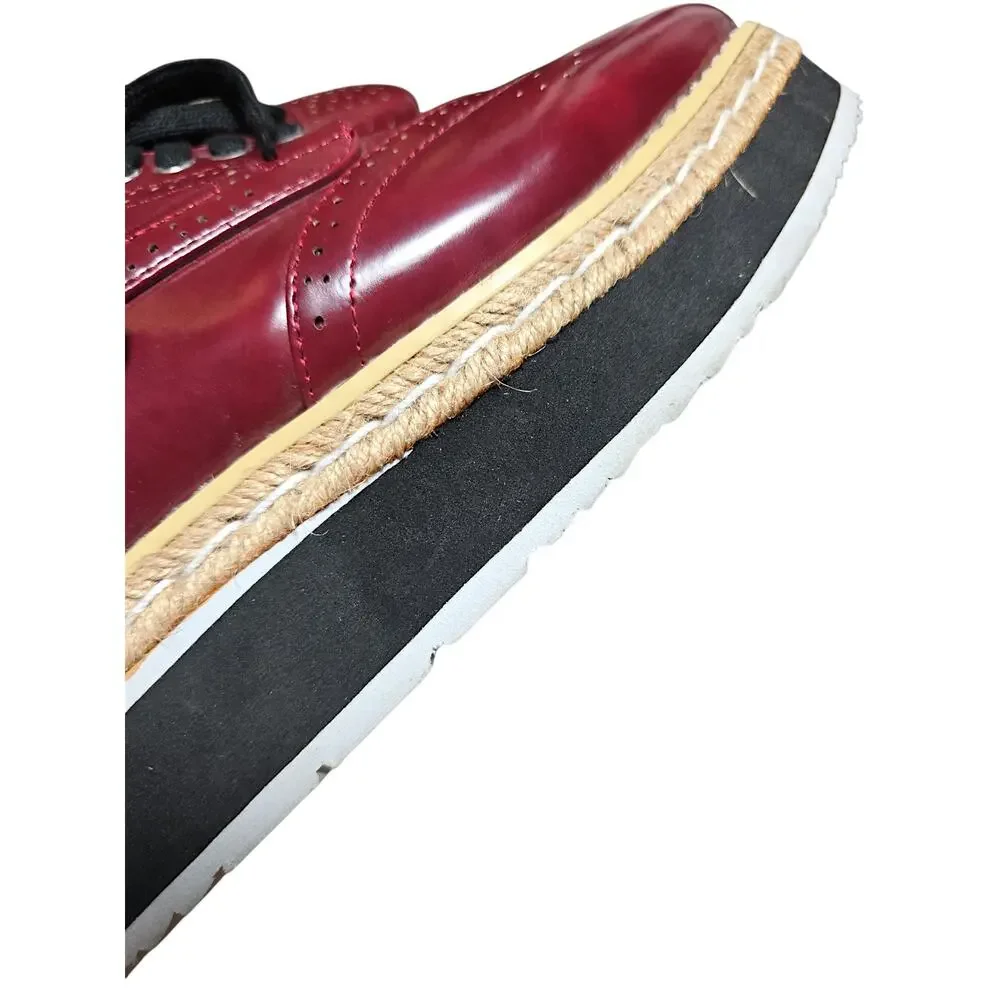Cape Robbin Milly-1 Red Platform Oxford Slingback Shoes Womens 7